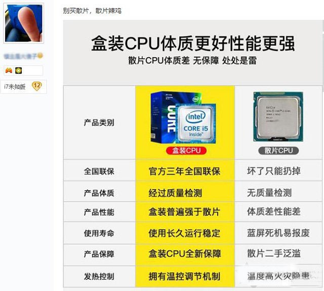 長(zhǎng)沙組裝電腦散片CPU是怎么來(lái)的？是二手嗎？購(gòu)買intel CPU散片必讀的注意事項(xiàng)